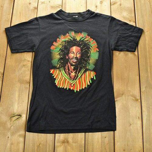 Vintage 1980s Reggae Mystic Graphic shops Reggae Band T-shirt / Band Tee / Single Stitch / Made in Canada / Music Promo / Premium Vintage