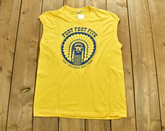 Vintage 1980s Fort Fest Five Fort Atkinson Wisconsin T-Shirt Men's M / Souvenir / Streetwear / Made In USA / Vacation / Travel & Tourism