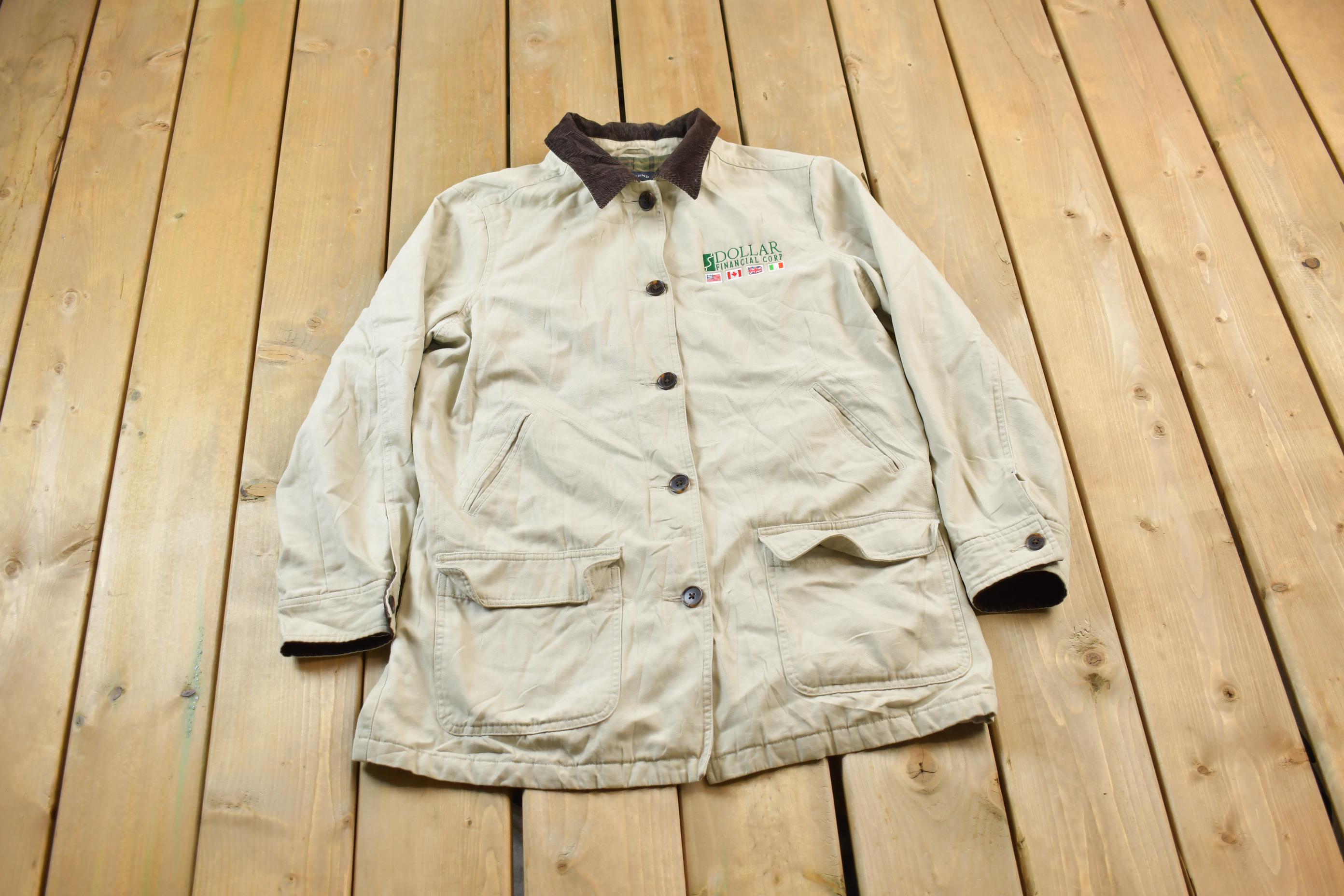 Vintage 1990s Lands End Field Jacket / Workwear / Streetwear
