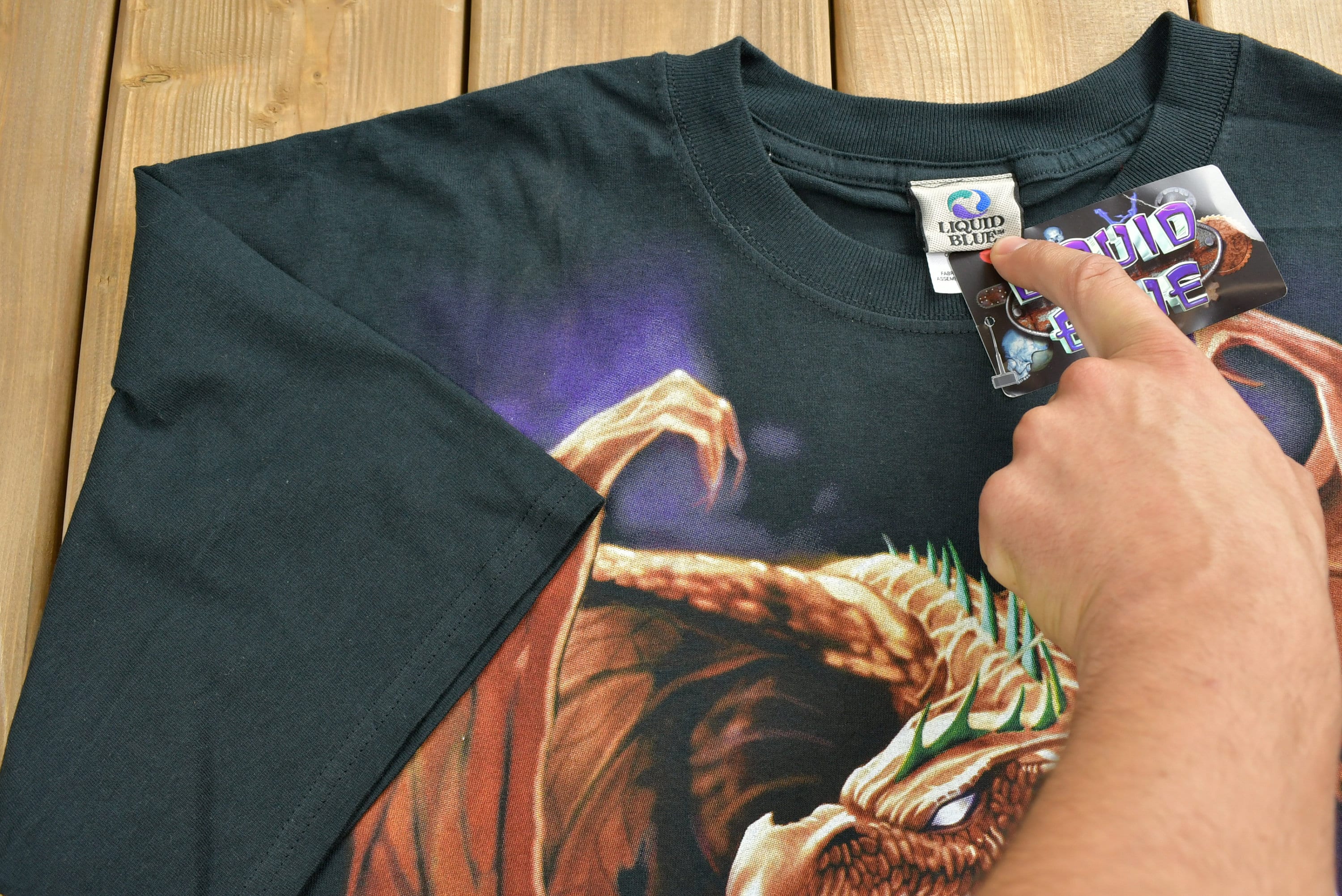 Vintage Deadstock 1999 Liquid Blue Dragon T-shirt / Vintage Vintage Deadstock 1999 Liquid Blue Dragon T-shirt / Vintage