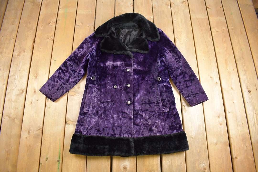 Velour down coat⌘purple Nike Women's Winter Parka Coat Size L Oversized Down Fill