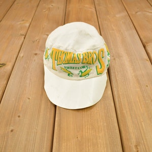 Vintage 1980s Thomas Bros Sweet Corn Painters Cap Hat / OSFA / 90s Hat / Distressed / Souvenir Cap / 80s Cap