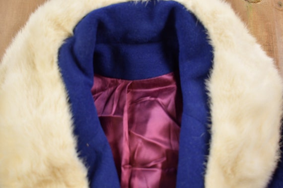Vintage 1980s 100% Cashmere Fur Jacket / Wool Jac… - image 4