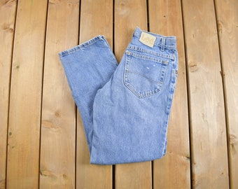 Vintage 1990s Lee Denim Jeans 27 x 29 / Mid Wash / Vintage Denim / Distressed Jeans / Streetwear Fashion / / Vintage Pants
