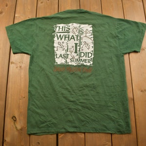 Vintage 1990s "This Is What I Did Last Summer" Graphic T Shirt / Vintage T Shirt / Streetwear / Graphic Tee / Vintage Russell / Made In USA