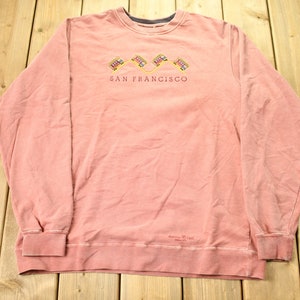 Vintage 1990s San Francisco Embroidered Crewneck Sweatshirt / 90s Crewneck / Souvenir / Streetwear / Travel And Tourism