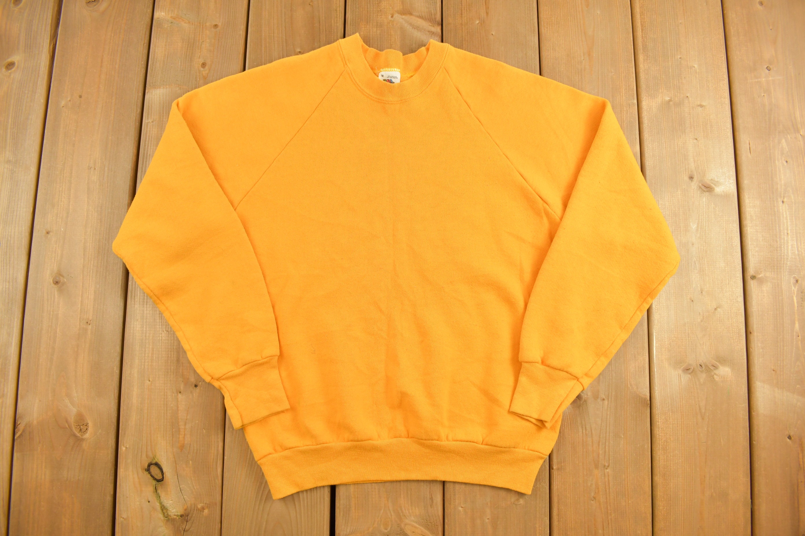 Adidas yellow deals sweatshirt vintage