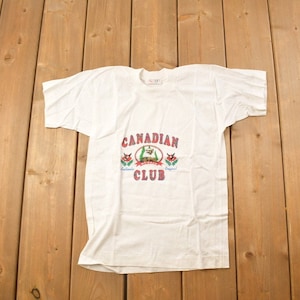 Vintage 1970s Deadstock Canadian Club Graphic T Shirt / Vintage T Shirt / Novelty Tee / Graphic Tee / 70s / Single Stitch