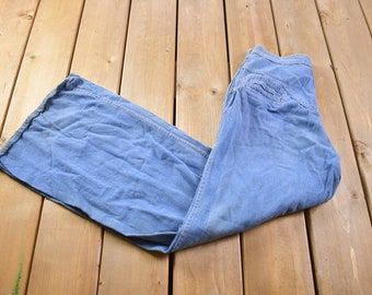 Vintage 1970s Bell Bottom Jeans Size  26 x 30.5 / American Vintage / Groovy / Streetwear / Vintage Pants / 70s Pants / Casual Jeans