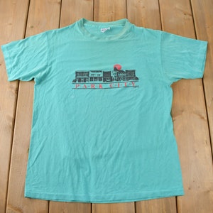 Vintage 1989 Park City Utah Souvenir Travel T Shirt Made In USA Size L