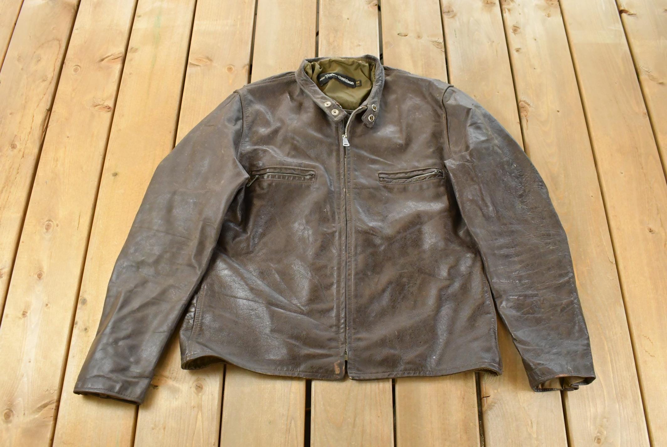 Harley Davidson Leather Jacket Suede - Etsy