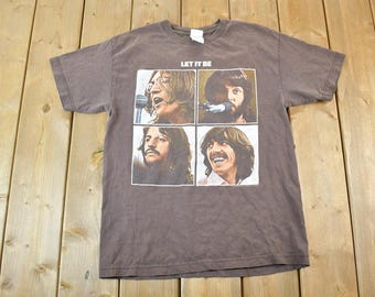 Vintage 90's the Beatles Hey Jude All Over Print Single Stitch T