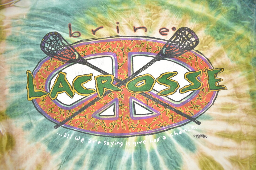 Vintage 1990s Brine Lacrosse Tye Dye T-shirt / Streetwear / Retro 