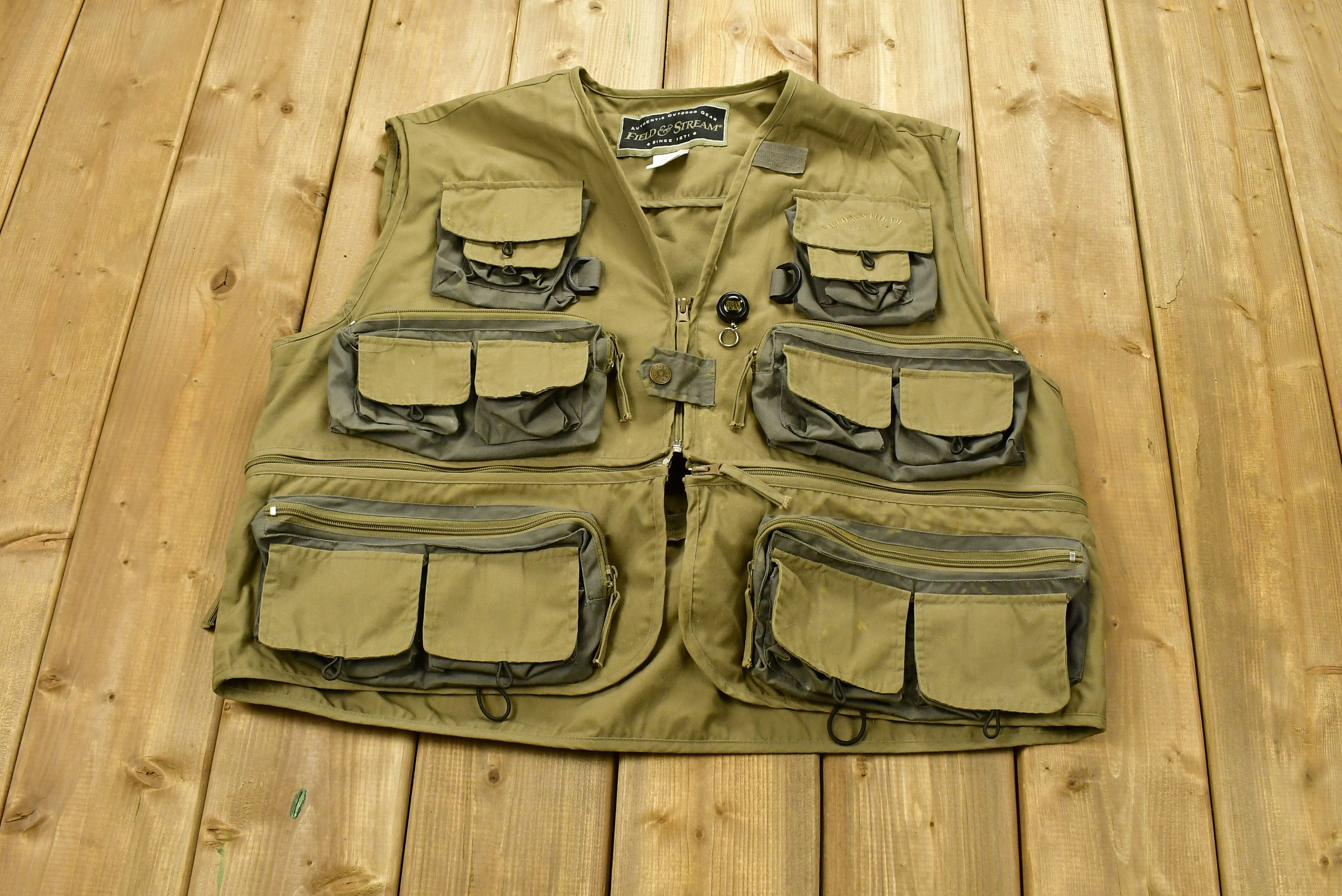 Vintage 1990s Field & Stream Utility Tactical Fishing Vest