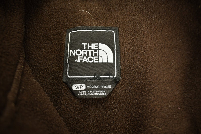 Vintage 1990s The North Face Denali Fleece Women's Sweater / Full Zip / TNF / Streetwear / Athleisure / Outdoorsman / Brown Fleece image 3