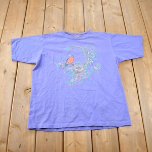 Vintage 1990s Northern Reflections Birds Nest T-shirt / 90s 