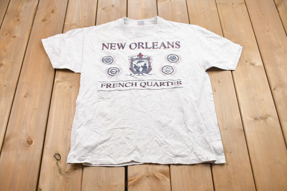 Vintage 1992 New Orleans T-Shirt / Souvenir T Shirt / Hanes Heavyweight / Streetwear / Made In Usa / Vacation Tee / Travel & Tourism Customtrending Deisgned