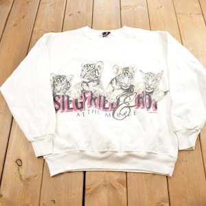 Sudadera vintage de cuello redondo Siegfried & Roy At The Mirage, años 90, fabricada en EE. UU.