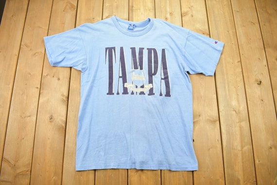Vintage 1990s University Of Tampa Champion T Shir… - image 1