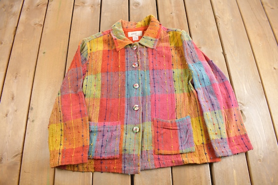 Vintage 1990s Anni Patchwork Jacket / Womenswear … - image 1