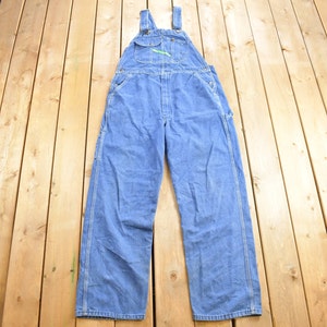 Monos vaqueros con pechera KEY Imperial de la década de 1990, talla 39 x 32 / Monos vintage / Ropa de trabajo / Ropa de trabajo vintage / Monos vintage /