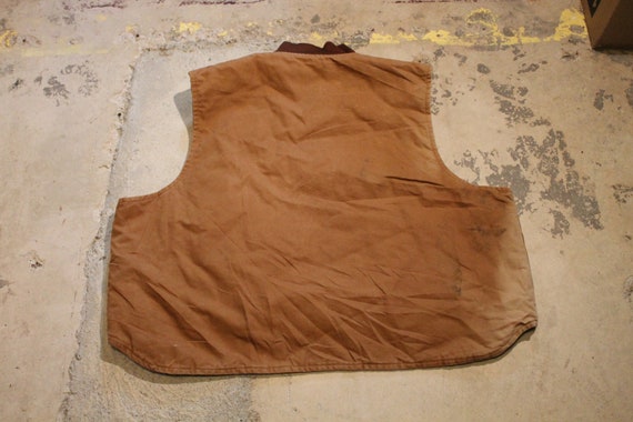 Vintage 1990s Distressed Carhartt Work Vest / Wor… - image 2