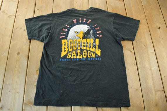 Vintage 1992 Bike Week Boot Hill Saloon T-shirt Made in USA 
