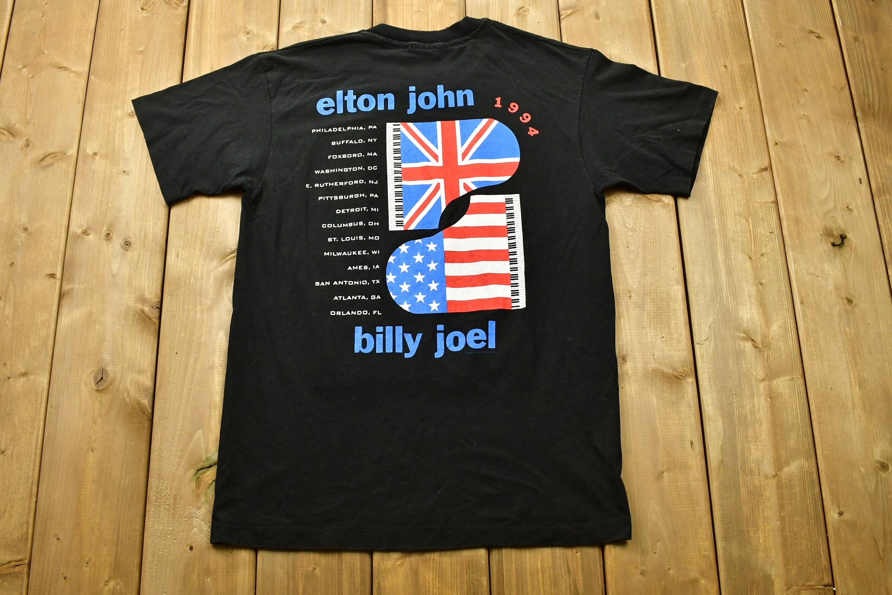 Vintage 1994 Billy Joel & Elton John Tour Band T-shirt