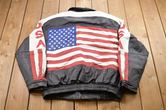 新しい到着 Varsity Leather USA Piel Oscar 1990s Vintage Jacket Fall / ジャケット・アウター