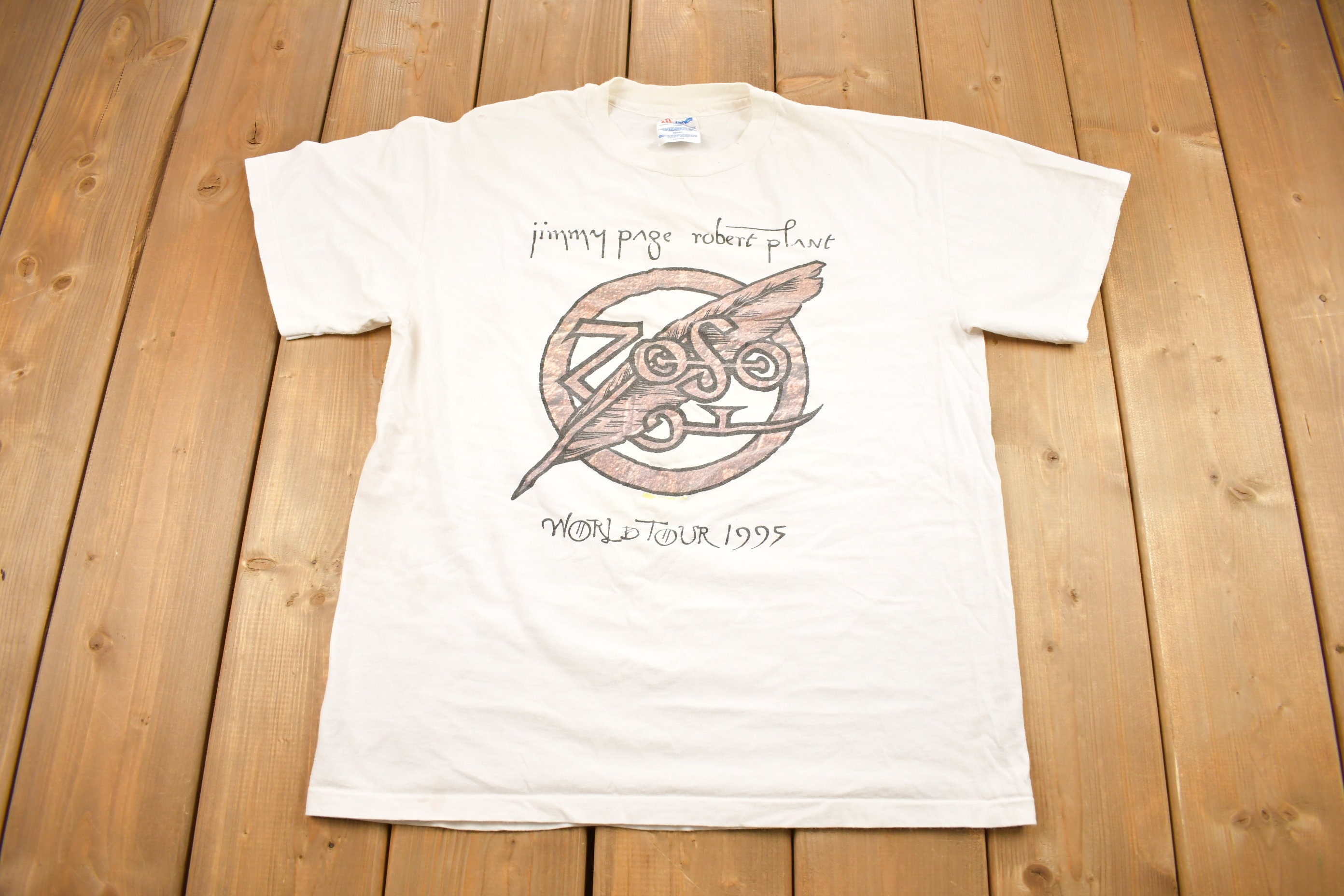 ジミー・ペイジ ロバート・プラント Tシャツ WORLD TOUR 1995