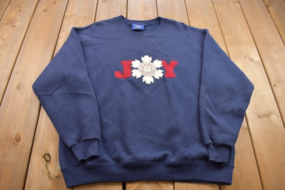 Vintage 1990s Oarsman JOY Crewneck Sweatshirt / 90s Crewneck / Made In USA / Essential / Streetwear / 90s