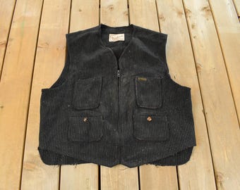 Vintage Woolrich Wool Gilet 2XL Sherpa Vest Black - Etsy