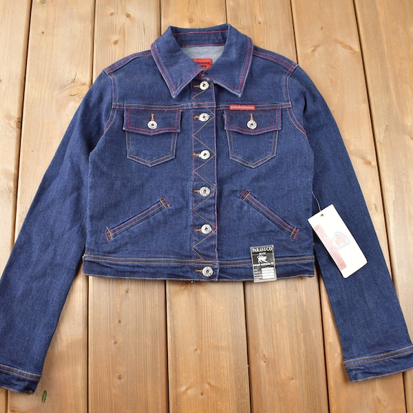 Vintage 1990s Deadstock Parasuco Jeans Denim Jacket Size XS NWT
