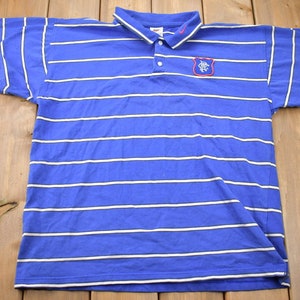 Vintage 1990s Nike Swoosh Embroidered Blue Polo T-Shirt / 90s / Vintage Streetwear / 90s Nike / Nike White Tag / Golf Shirt