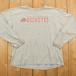 Vintage 1990s Ohio State University Buckeyes Long Sleeve Shirt / Varsity / Collegiate Graphic / 90s / Sports Wear / Ohio Vintage / Football