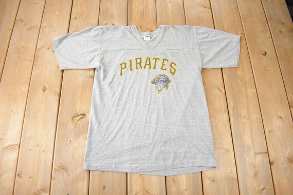Vintage 1980s Pittsburgh Pirates MLB Baseball Graphic T-shirt Made 