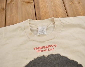 Vintage 1995 Therapy Infernal Love Tour Band T-shirt / Band Tee