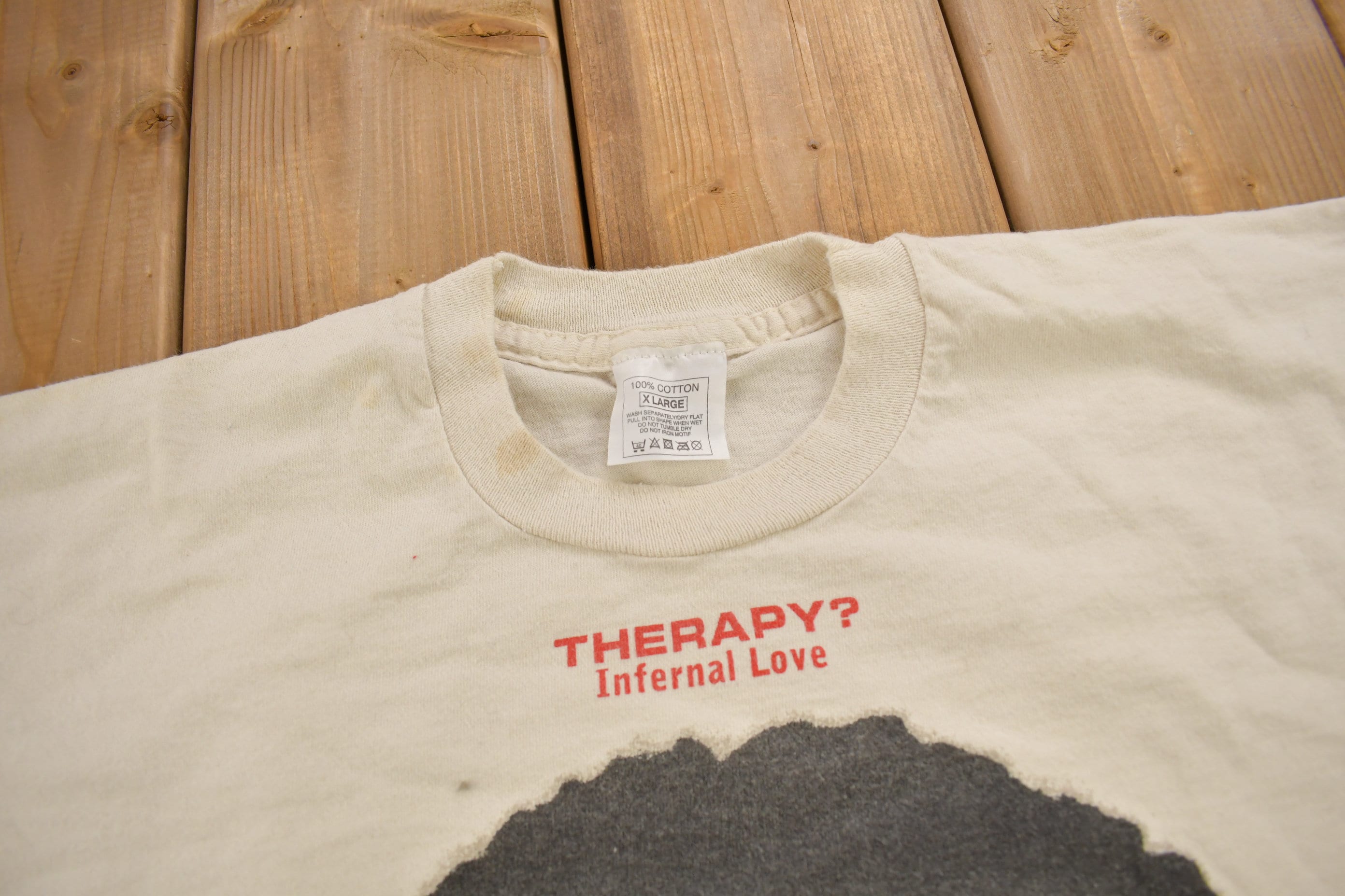 Vintage 1995 Therapy Infernal Love Tour Band T-shirt / Band Tee