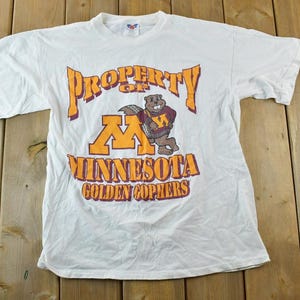 Vintage 1990s Minnesota Gophers Golden Gophers University Collegiate T-Shirt / NCAA Tee / Americana / Sportswear