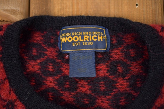 Vintage 1990s Woolrich Knitted Cardigan / Vintage… - image 3