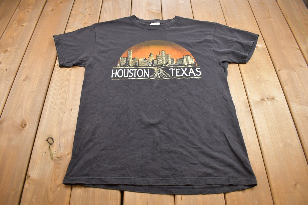 Buy Vintage 1990s Houston Texas Souvenir T Shirt Tultex