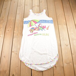Vintage 1980s Desperately Seeking Sun Souvenir Tank Top / Made In USA / Vacation Tee / Travel T Shirt / Tourist / Single Stitch