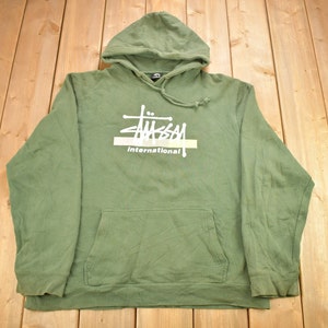Vintage 1990er Jahre Stüssy International Grafik Hoodie / 90er Jahre Hoodie / Vintage Pullover / Vintage Stussy / Made In USA