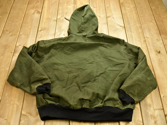 Vintage 1990s Carhartt Hooded Work Jacket / Workwear / Made