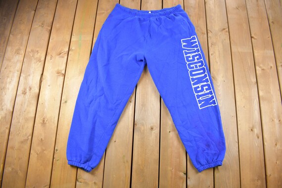 Vintage 1990s Wisconsin Team Sweatpants Size XL /… - image 3