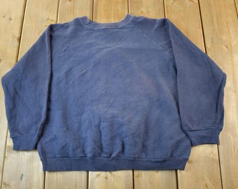 Sweat-shirt Vintage Discus Athletic – Homme 2XL – Bleu – Années 90 – USA