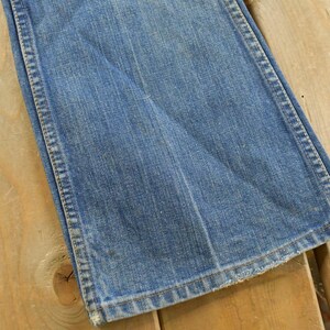 Vintage 1970s Wrangler Denim Blue Jeans Men's 29 x 27.5 / Pants / Streetwear / Cowboy Western / Made in USA / True Vintage imagen 5