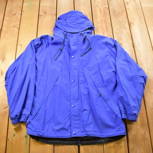Vintage 1990s Eddie Bauer Windbreaker Jacket / Waterproof Jacket / 90s Eddie Bauer / Athletic Zip Up / Vintage Rain Jacket
