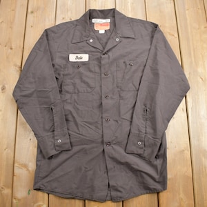 Vintage 1980s Workwear Corporation Uniform Hemd / Mechaniker Hemd / Arbeitskleidung / Vintage Uniform / 80s Workwear / Made in USA