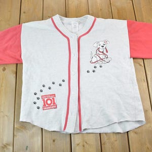 ヴィンテージ 1990年代 101匹わんちゃん ディズニー カートゥーン プロモ ボタンアップ Tシャツ / 90年代 グラフィック Tシャツ / ヴィンテージ ミッキーマウス / アメリカ製 / 90年代 ディズニー Tシャツ